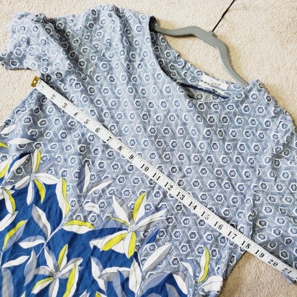 White Stuff UK Bold Printed Abstract Boho Leaf Motif Spring top L - Picture 5 of 7